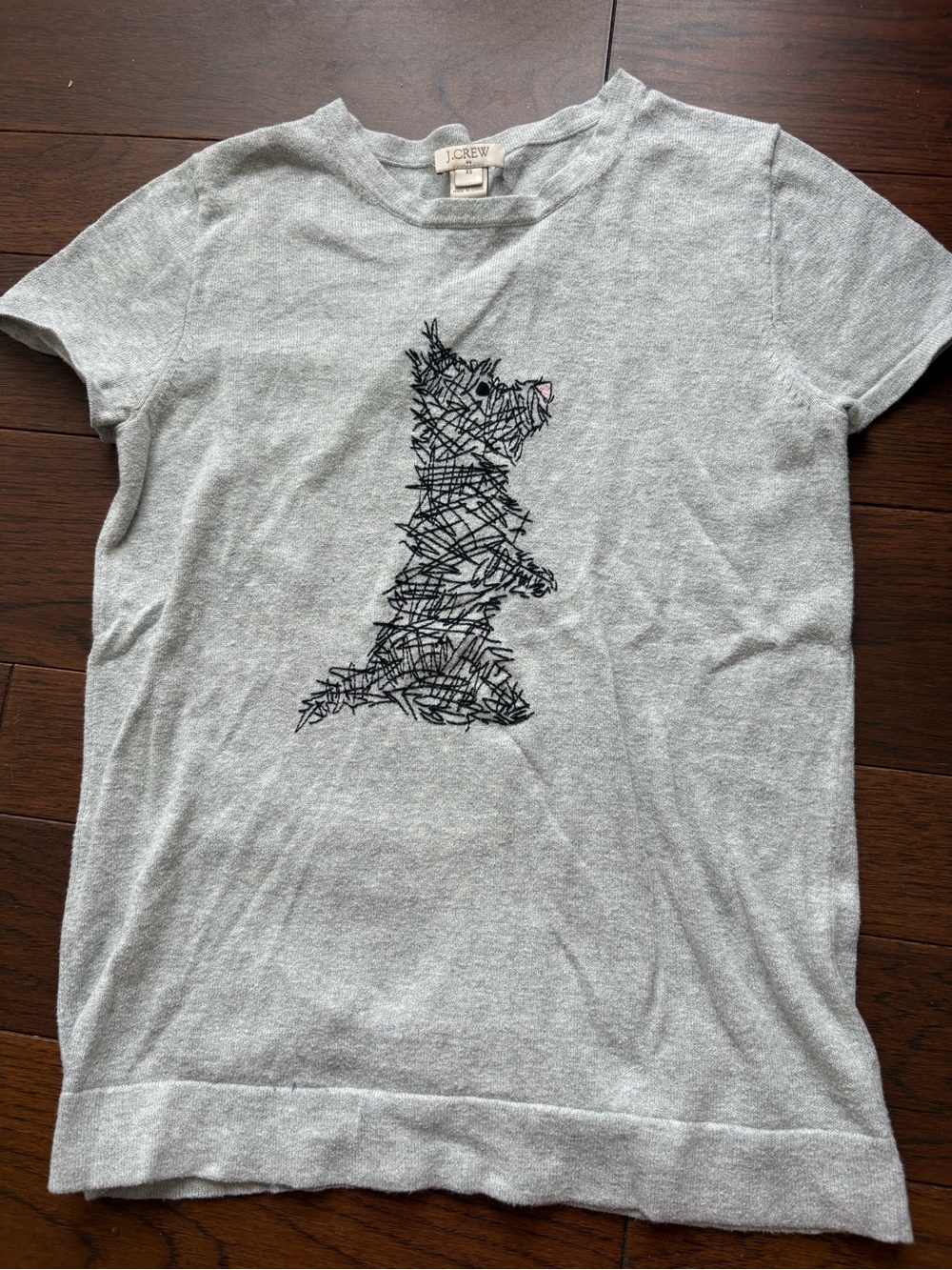 J. Crew Light Gray Crewneck Tee